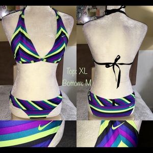 Multicolor Nike swoosh bikini